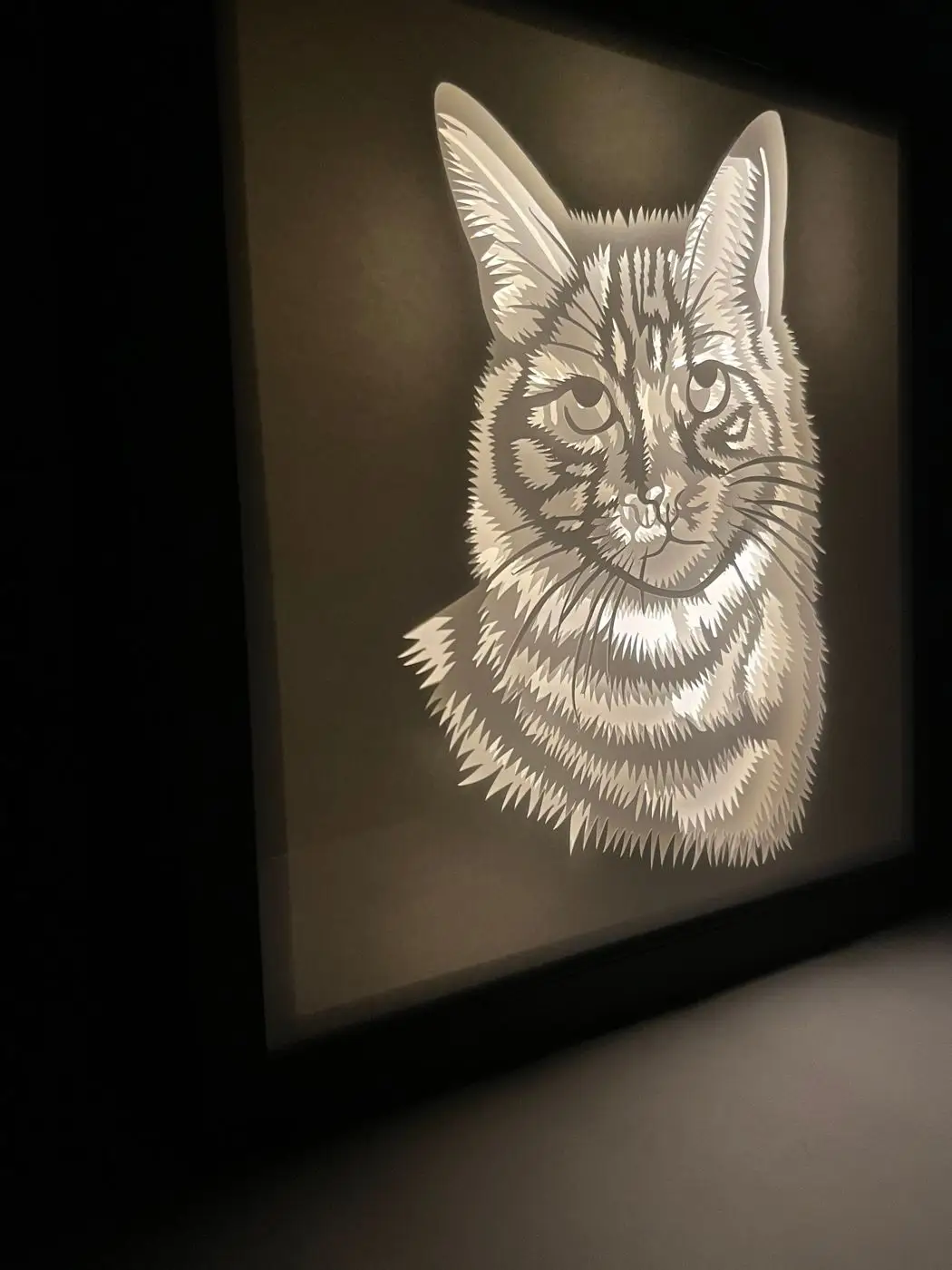 Father's Day 3D Light Shadow Box, handmade in Waterloo